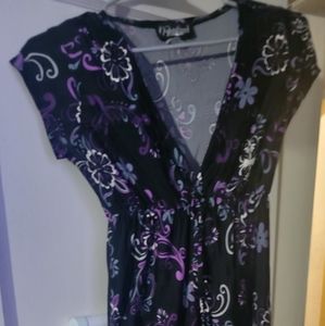 Hypnotized ladies black dress low cut